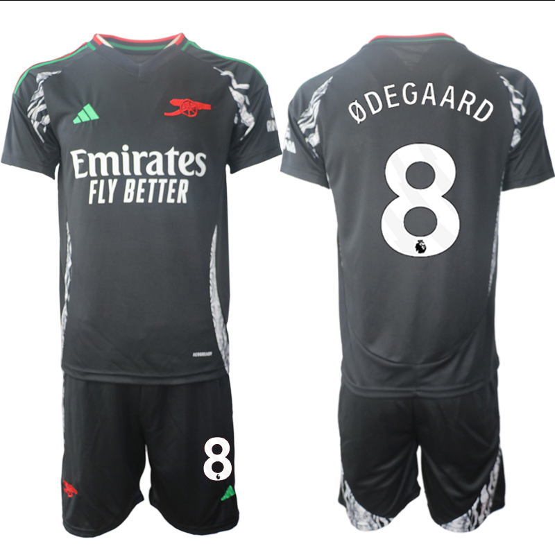 Men 2024-2025 Club Arsenal away Black 8 Soccer Jersey